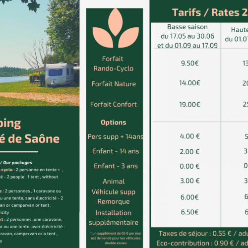 Tarifs 2024 Tarifs 2024